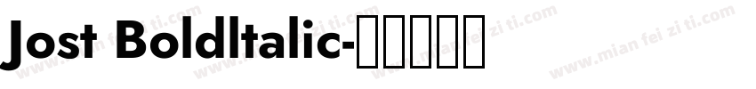 Jost Boldltalic字体转换